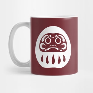 Japanese White Daruma Mug